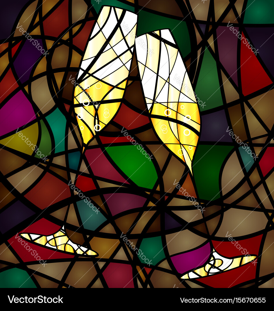 Abstract colored shell vector image