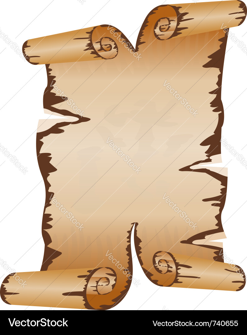 Ancient Parchment Scroll vector image