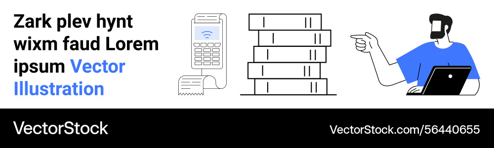 Digital interaction using payment terminal server Vector Image