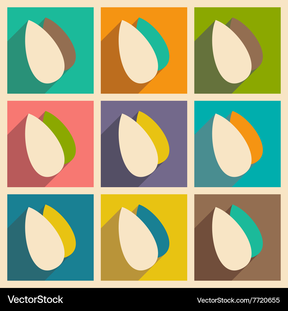 Flat with shadow concept and mobile application Vector Image