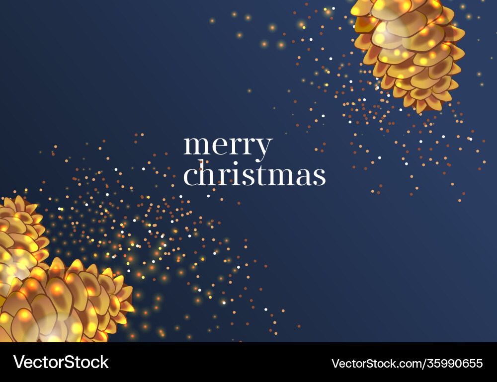 Frohe Weihnachten Schrift mit goldenen Kegeln Frohe Weihnachten Schrift mit goldenen Kegeln vektorbild