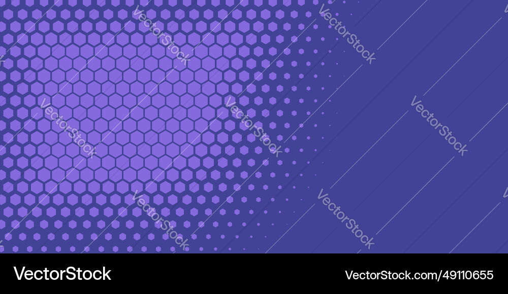 Geometric abstract hexagon two color background Vector Image