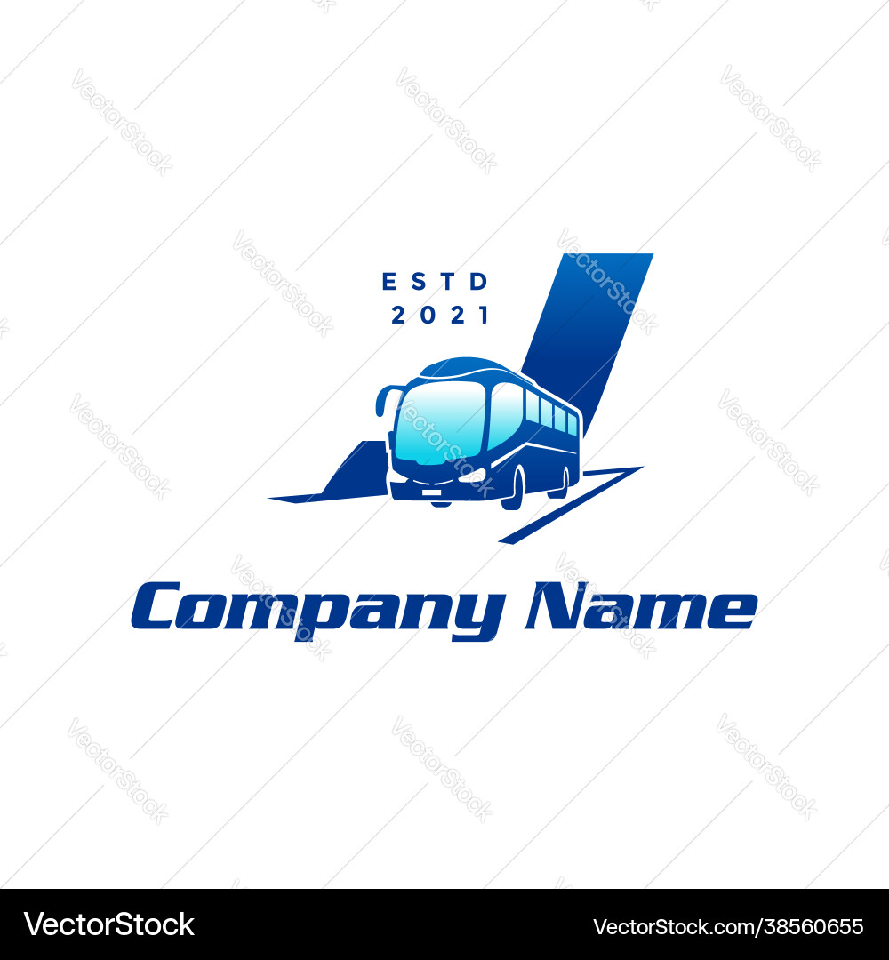 Initial j bus Vector Image
