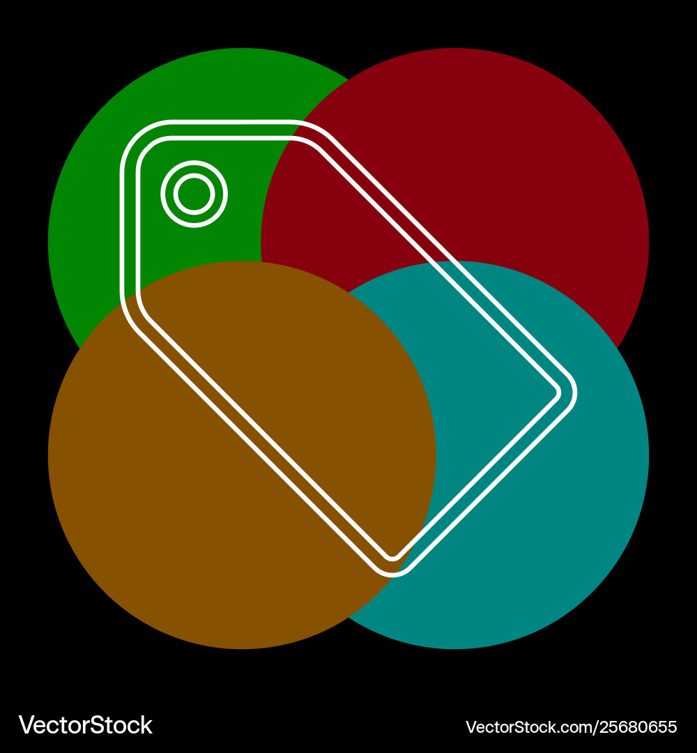 Label tag symbol discount element Vector Image