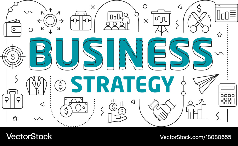 Linear slide for the presentation vector image