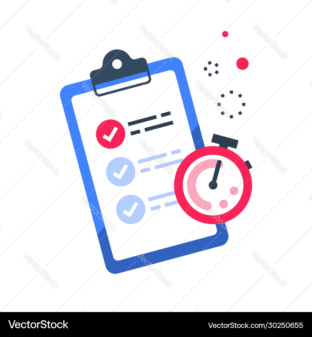 Task Management & Efficiency vector image