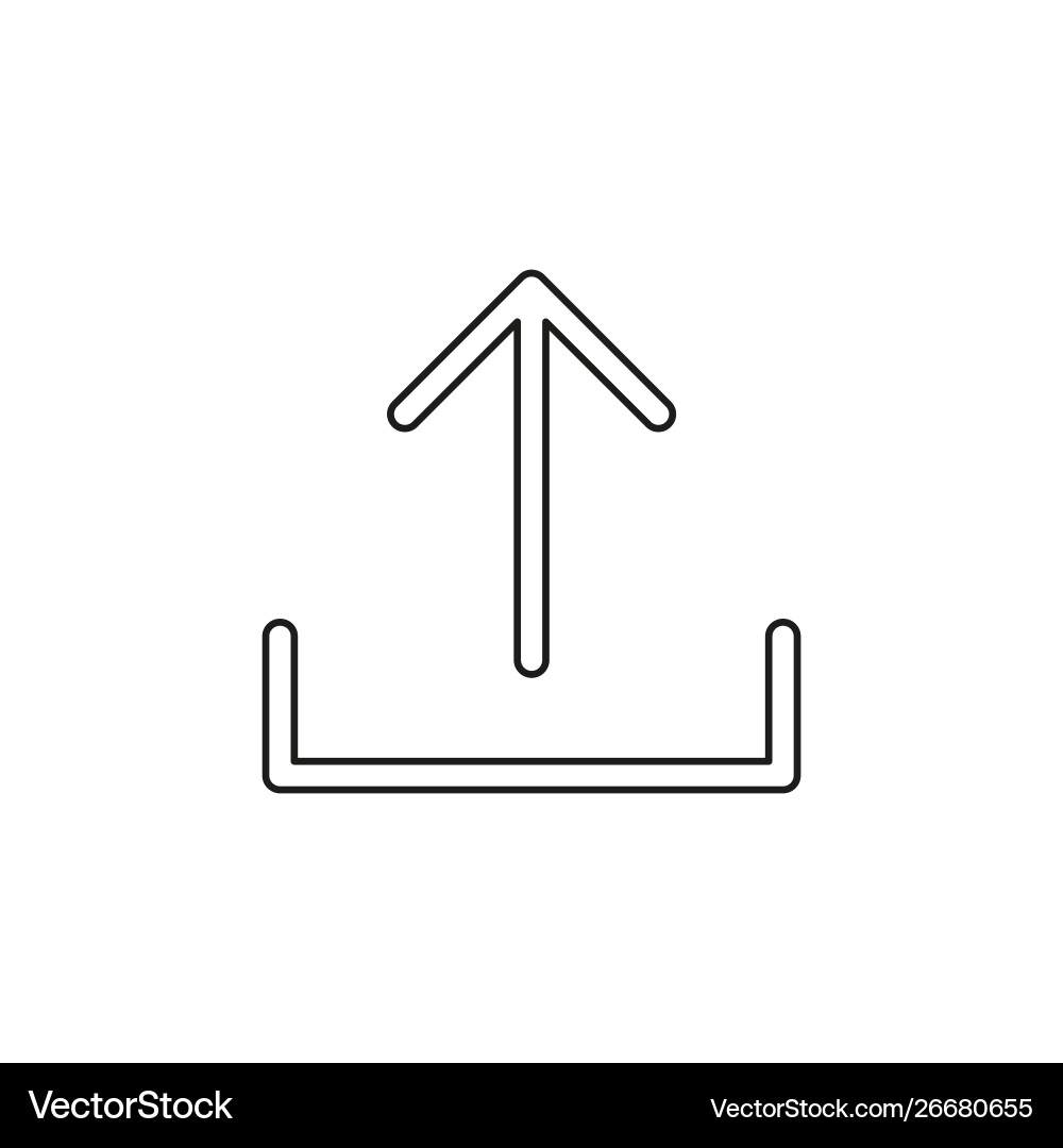 Upload-Symbol - App-load-Taste Vektorbild