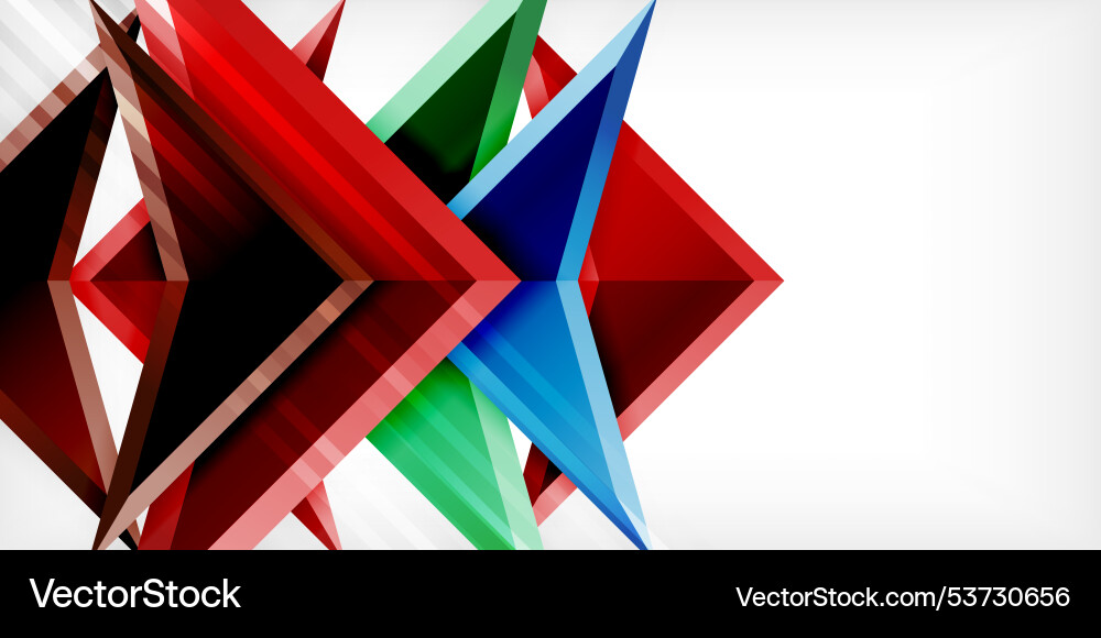 Arrows with 3d effect abstract background vector image