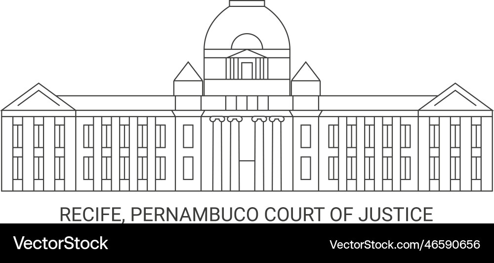 Brazil recife pernambuco court of justice Brazil recife pernambuco court of justice vector image