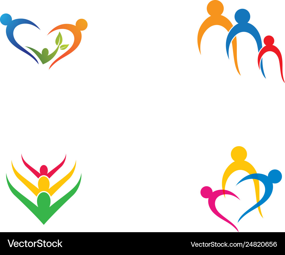 Community care symbol design Community care symbol design vector image