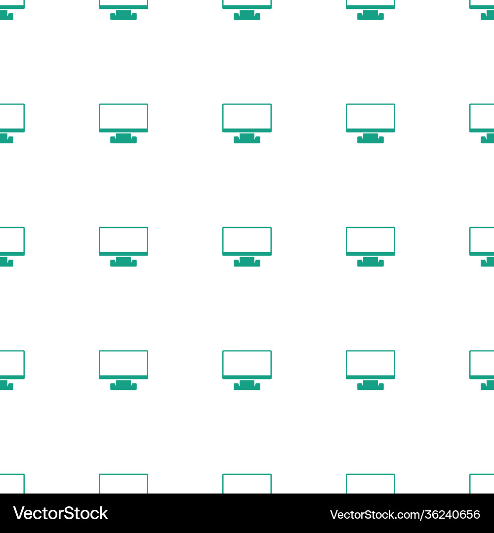 Display pointer icon pattern seamless white vector image