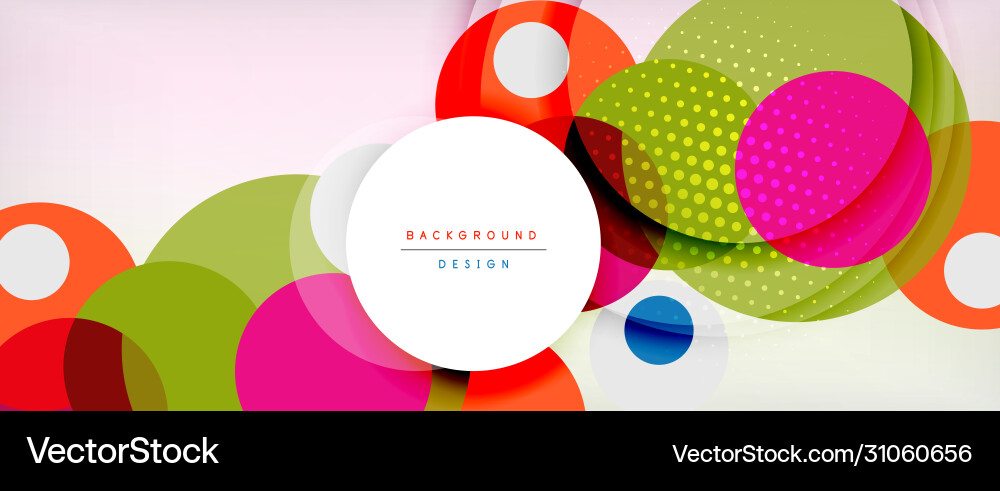 Dynamic Abstract Circle Background vector image