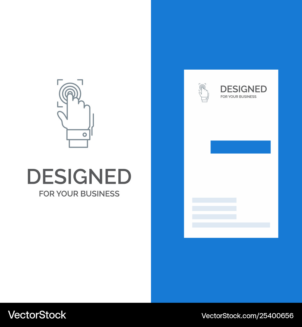 Fingerprint identity recognition scan scanner Vector Image