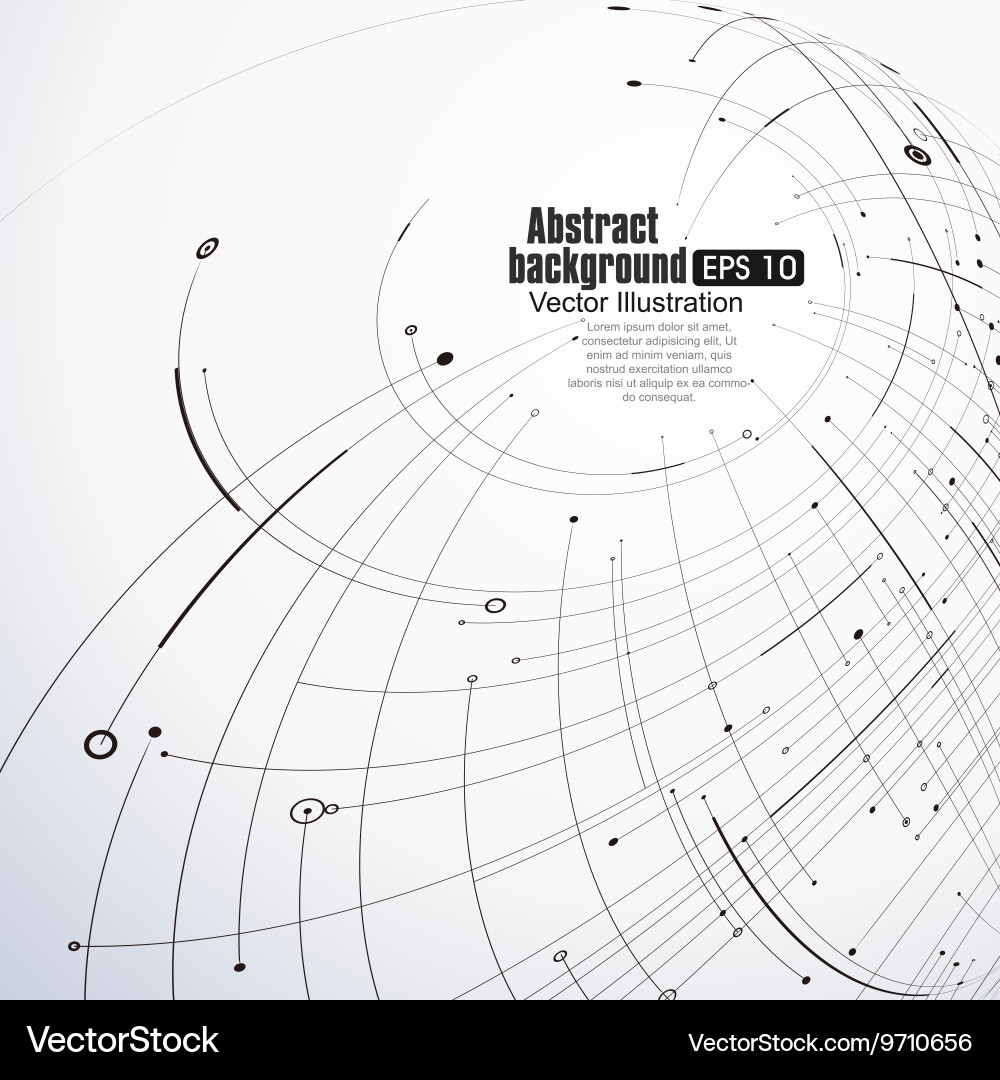 Point and curve constructed the sphere wireframe vector image