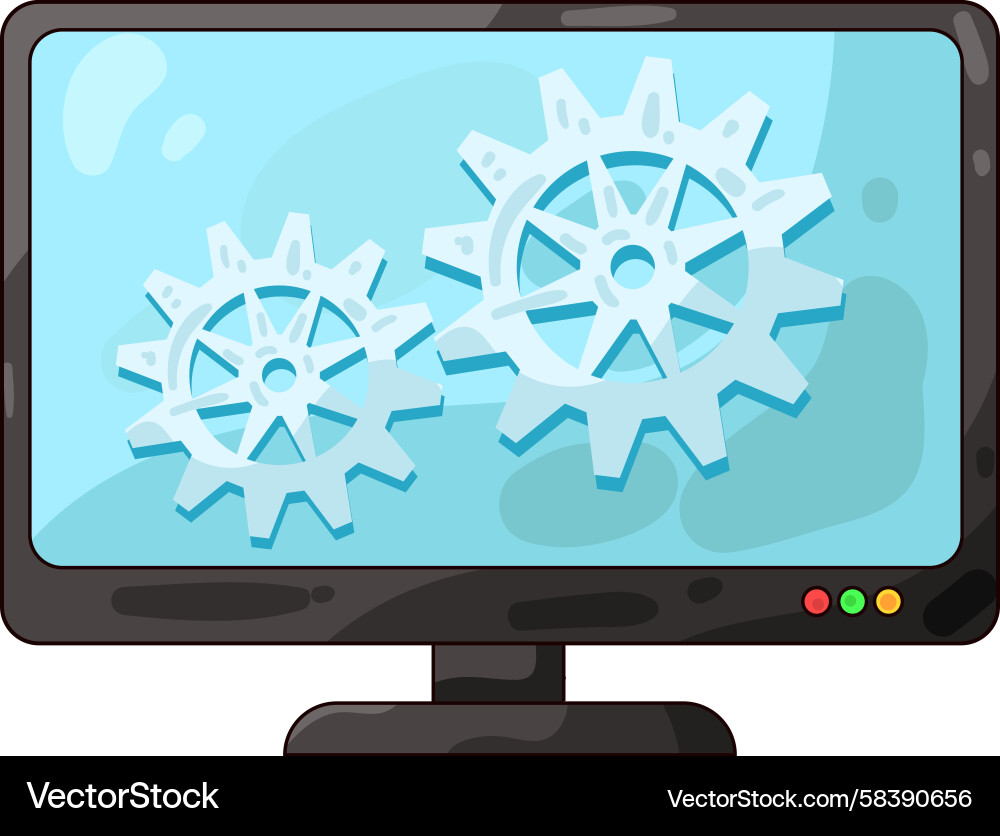 System Settings Configuration Vector Image