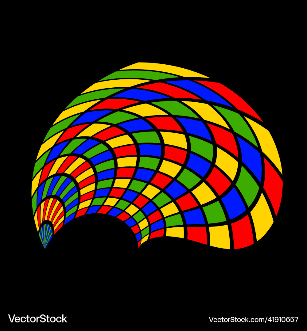 Abstract four color check design Vector Image