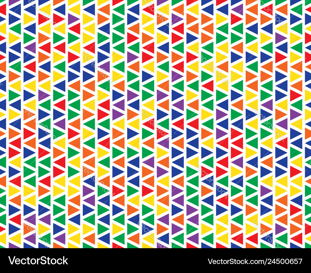 Abstract triangle pattern seamless rainbow colors Abstract triangle pattern seamless rainbow colors vector image