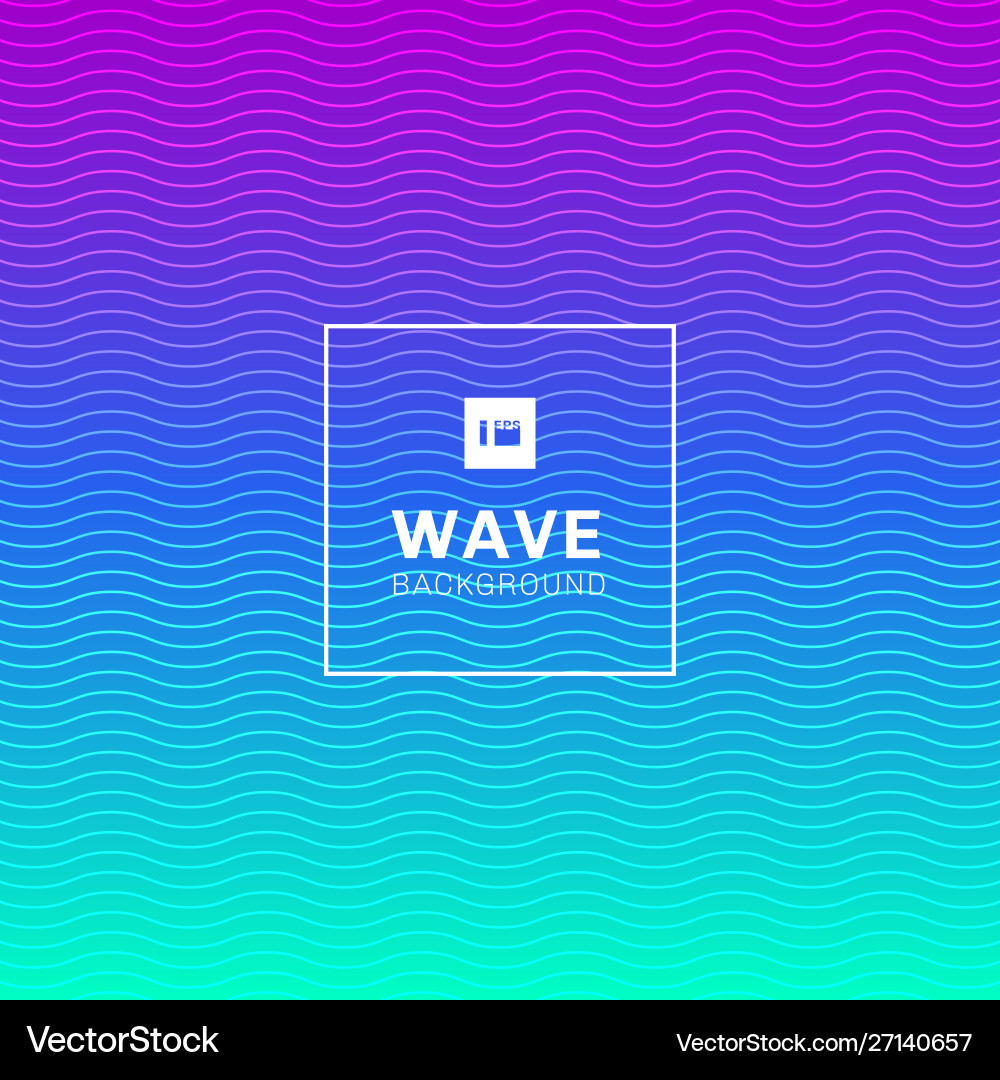 Abstract wavy wave lines pattern on vibrant color Abstract wavy wave lines pattern on vibrant color vector image