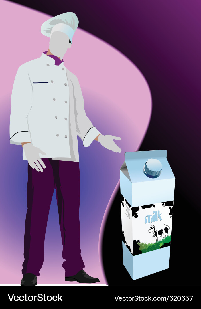 Chef Character Vector Image