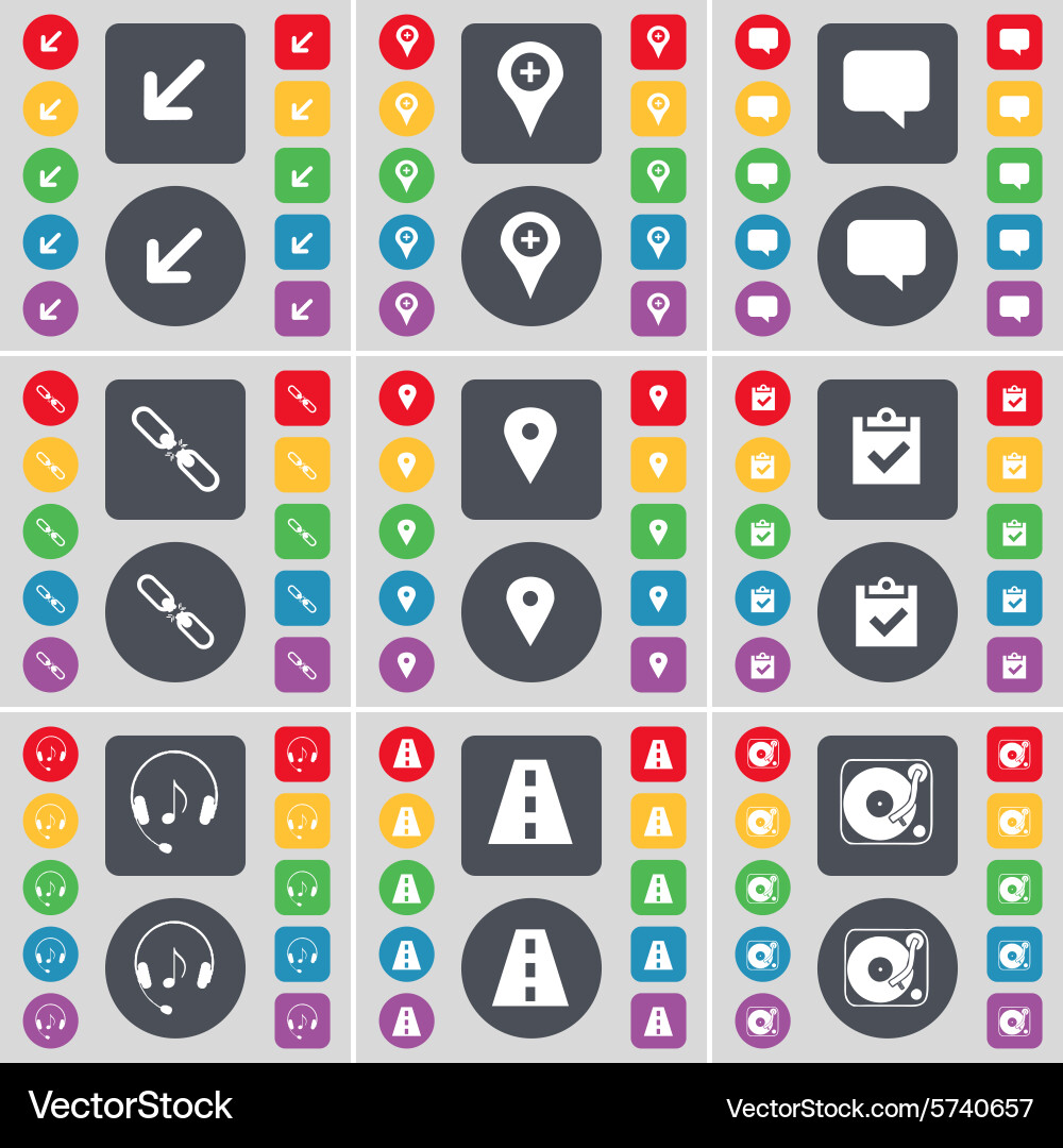 Deploying screen checkpoint chat bubble link vector image