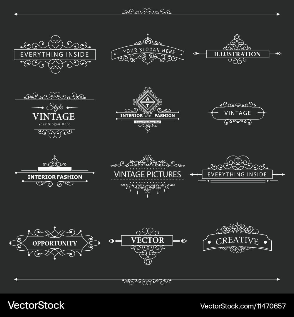 Design elements vector image