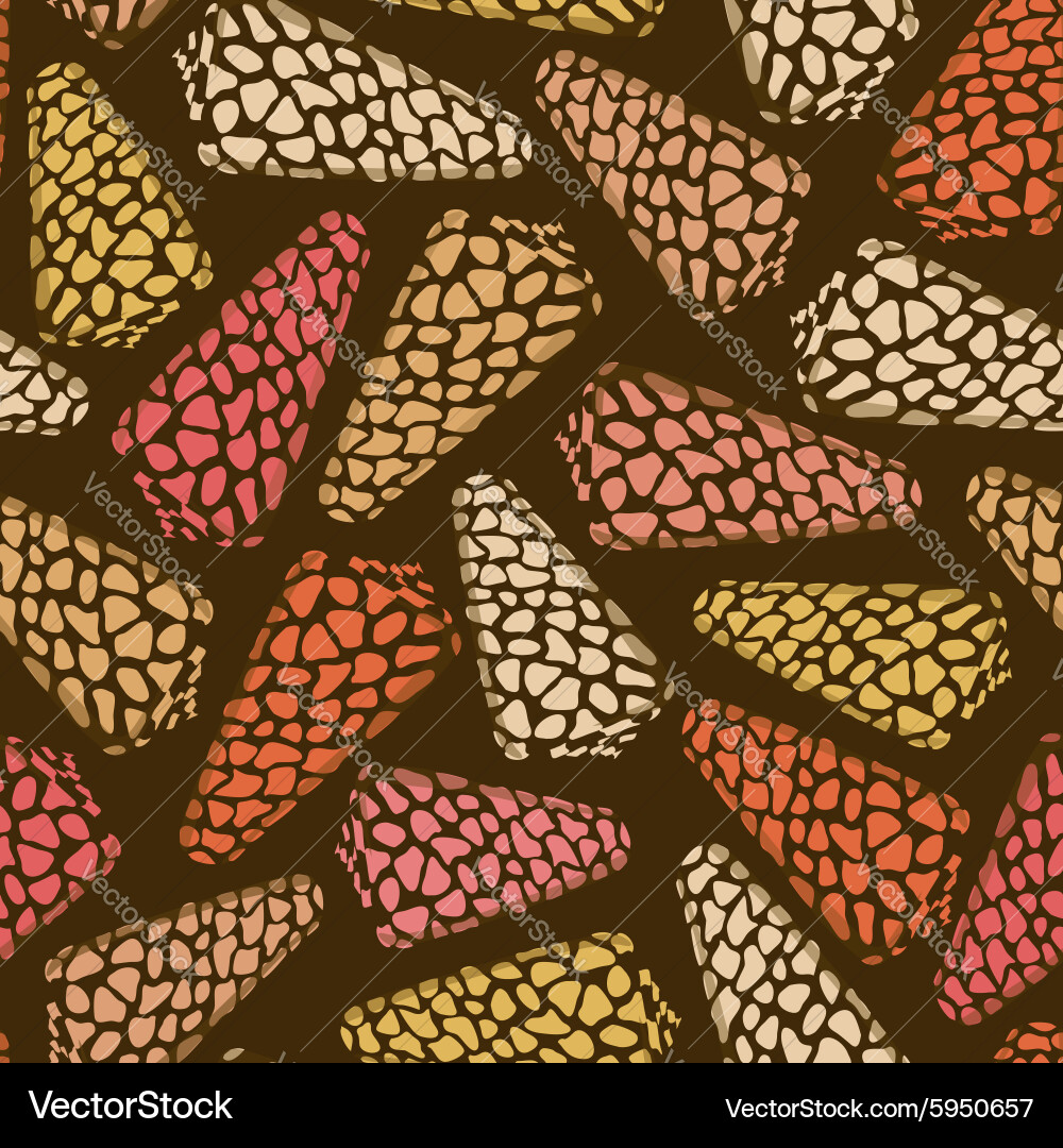 Leopard Seashell Pattern vector image