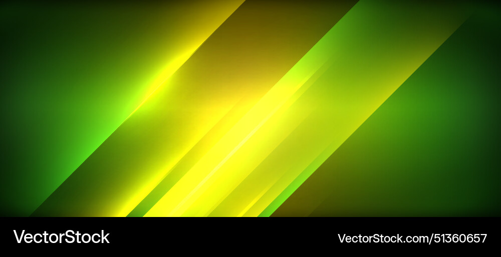 Neon dynamic diagonal light rays background Vector Image