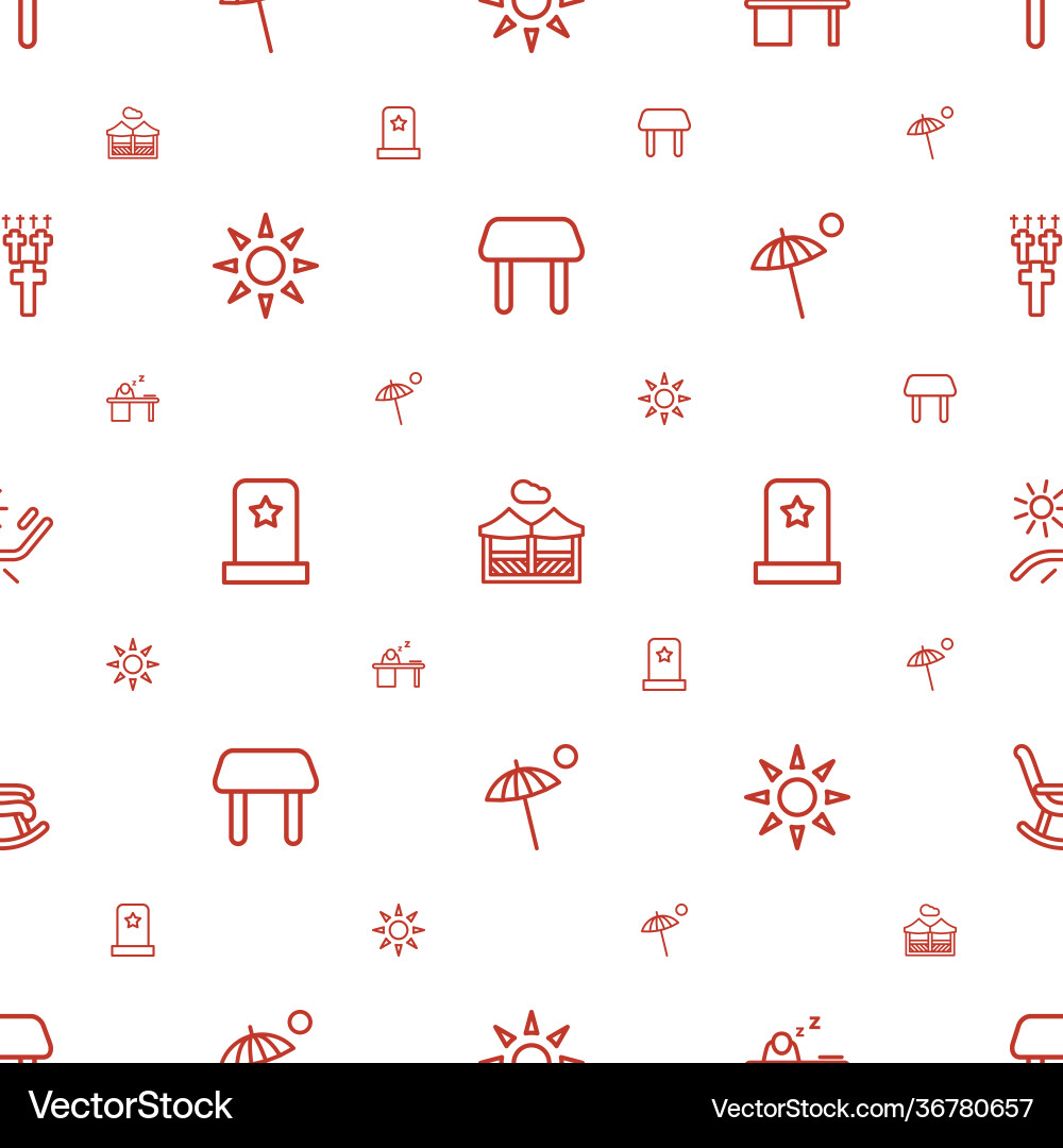 Rest icons pattern seamless white background vector image