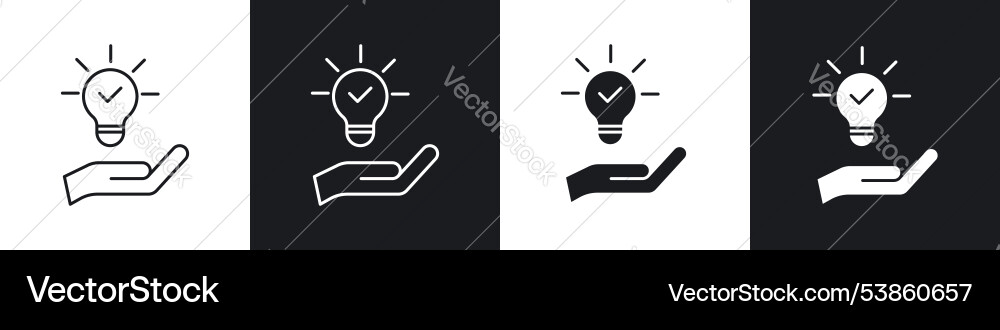 Solution icon set Vector Image