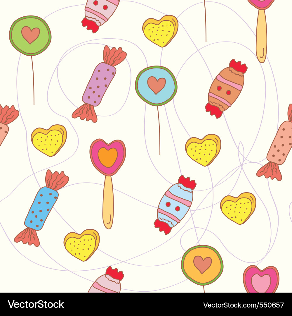 Sweets seamless pattern Vector Image