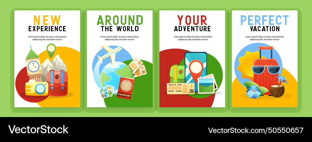 Travel posters set Travel posters set vector image