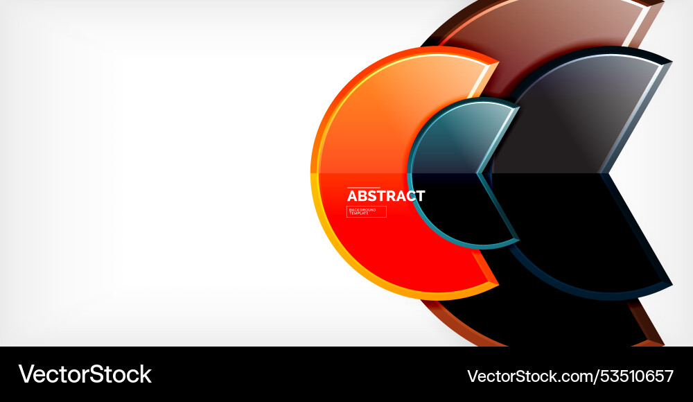 Trendy round shapes with triangular angle design Trendy round shapes with triangular angle design Vector Image