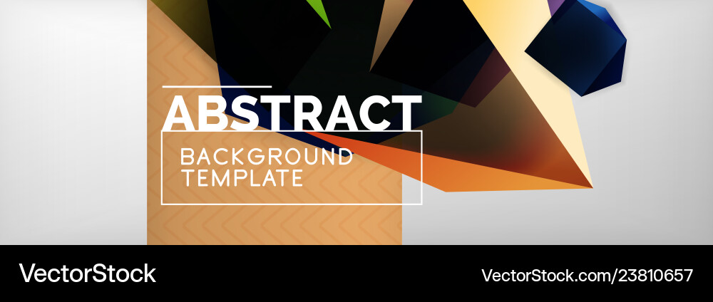 Triangular 3d geometric shapes composition Triangular 3d geometric shapes composition vector image