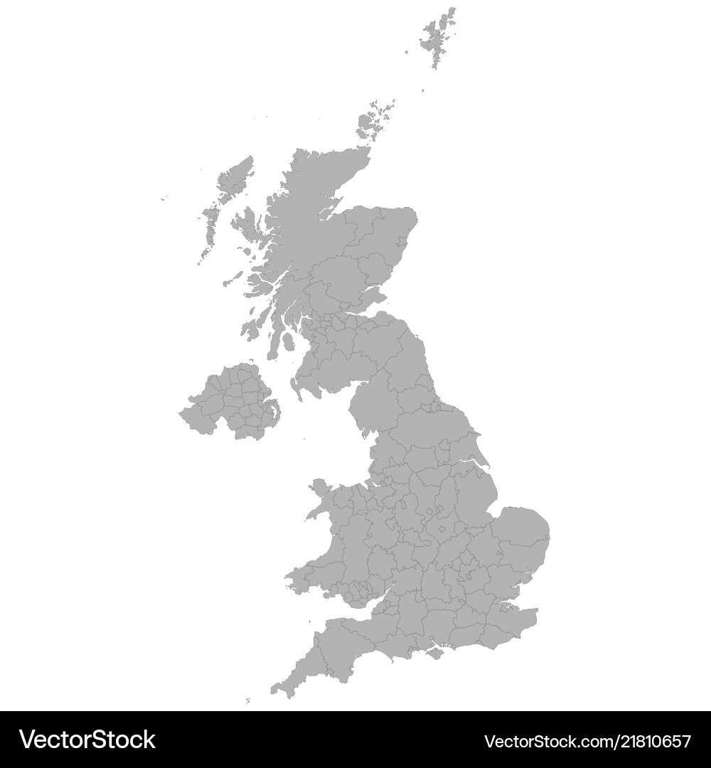 United Kingdom Map vector image