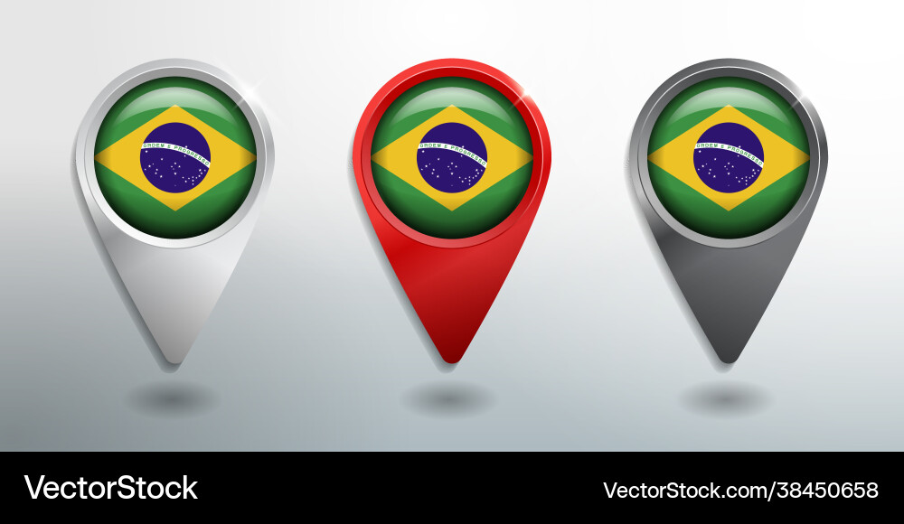 3d pointer tag and location marker with round 3d pointer tag and location marker with round vector image