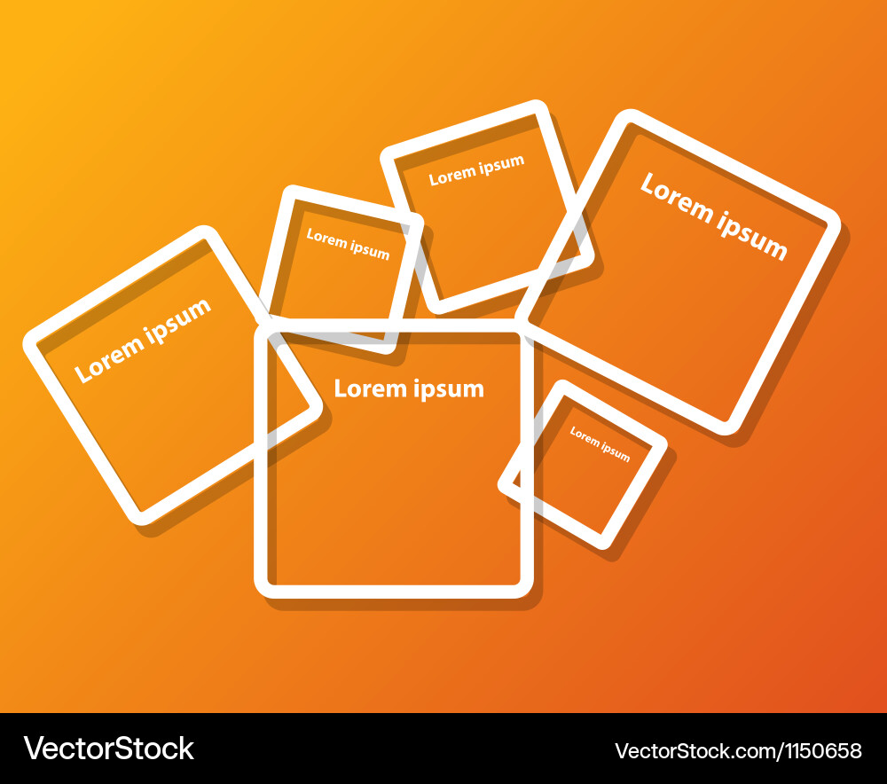 Abstract background with frames vector image