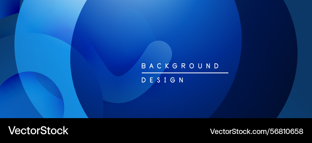 Abstract blue layers create dynamic background vector image