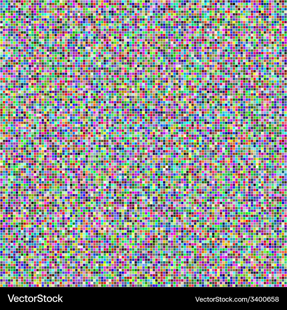 Abstract digital colorful pixels seamless pattern vector image