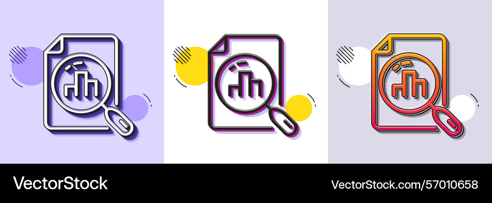 Analytics graph line icon column chart sign Analytics graph line icon column chart sign vector image