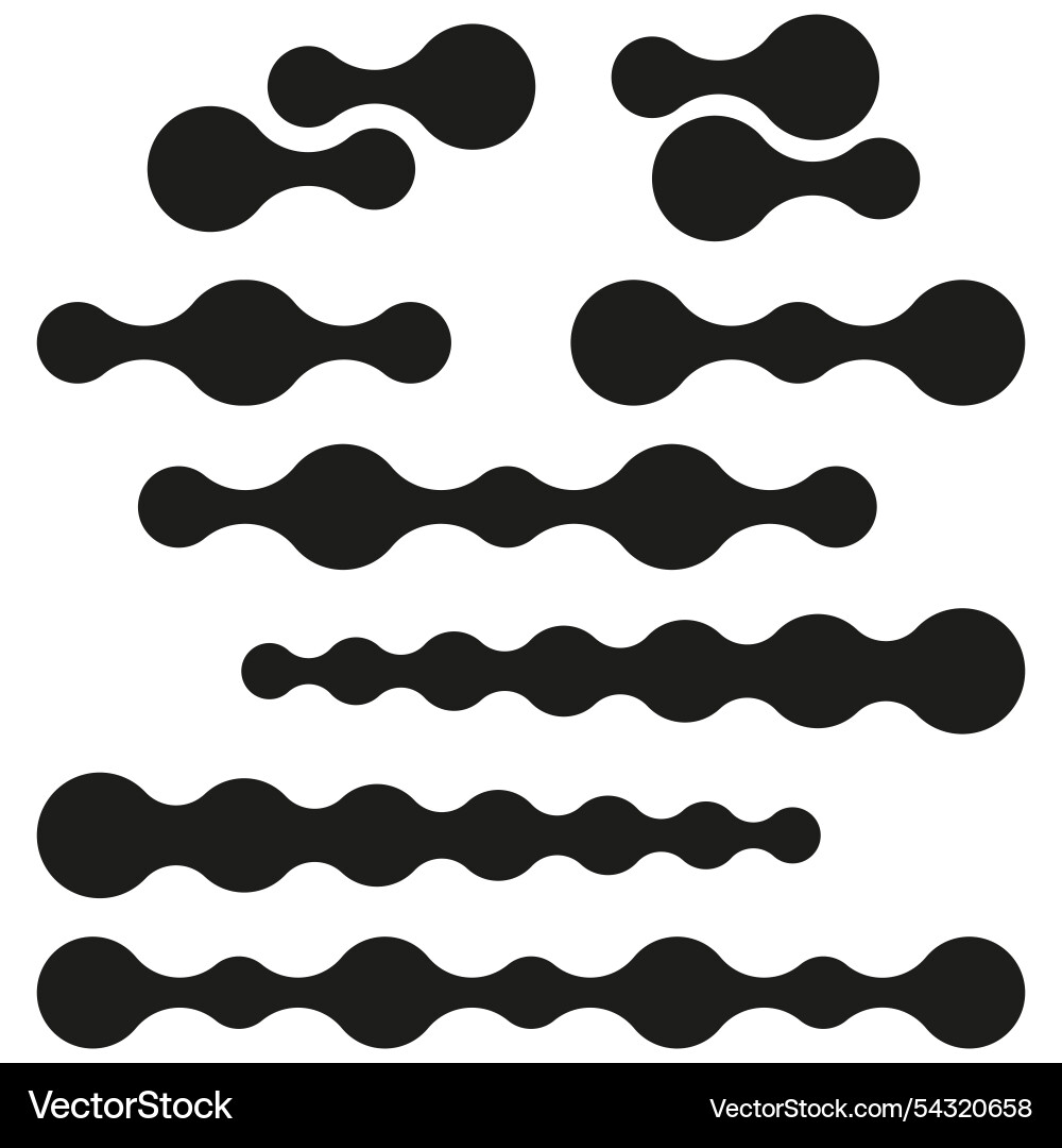 Bubble shapes liquid blobs abstract forms organic Bubble shapes liquid blobs abstract forms organic vector image