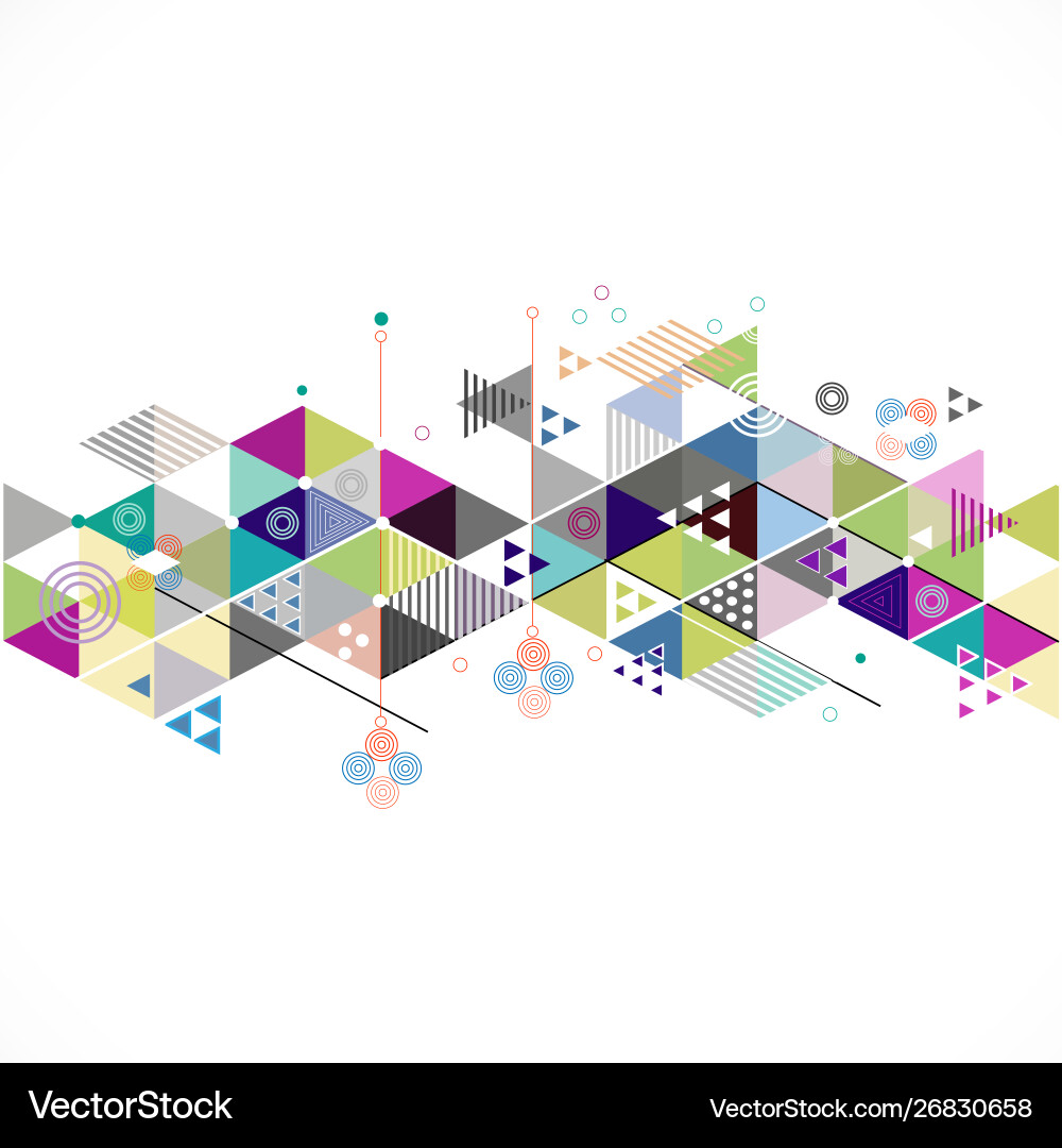 Dynamic Geometric Pattern vector image
