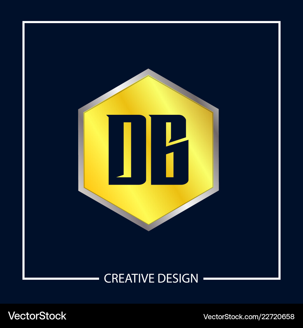 Initial letter db logo template design Initial letter db logo template design vector image