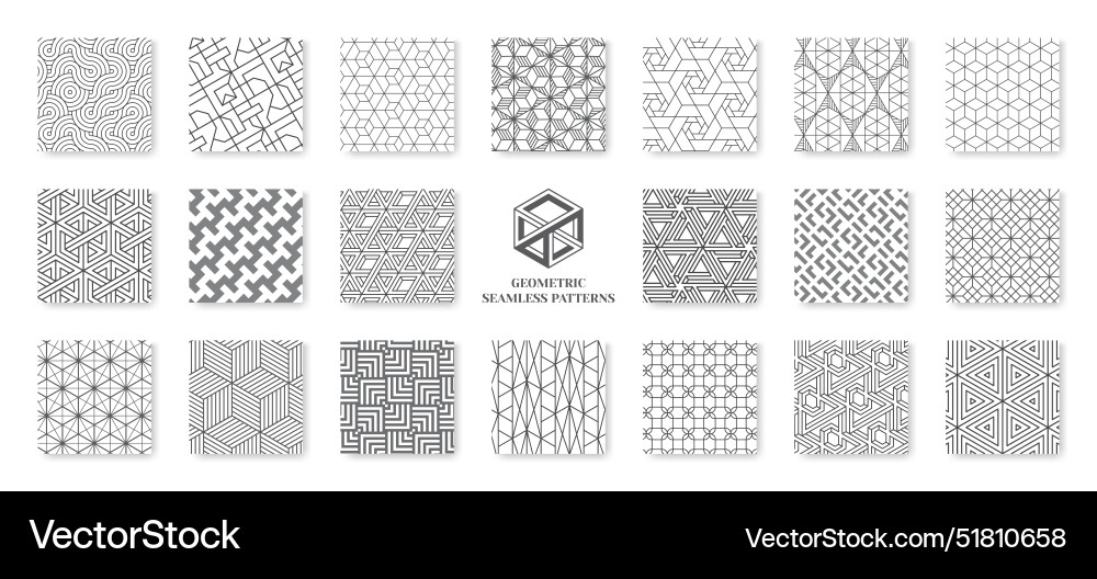 Line patterns abstract modern square design Line patterns abstract modern square design vector image