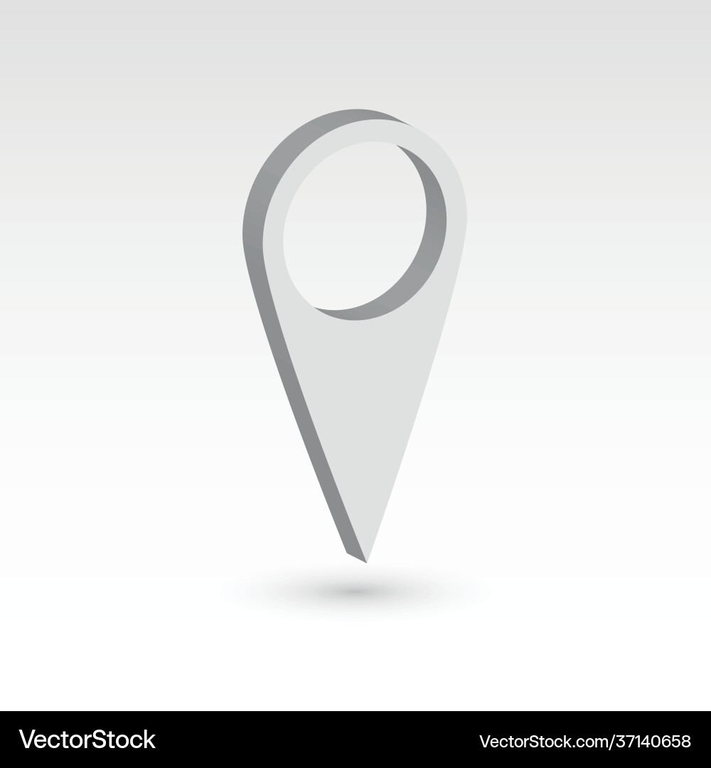 Map pointer - 3d object Map pointer - 3d object vector image