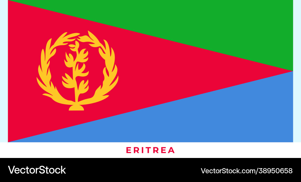 National flag eritrea National flag eritrea vector image