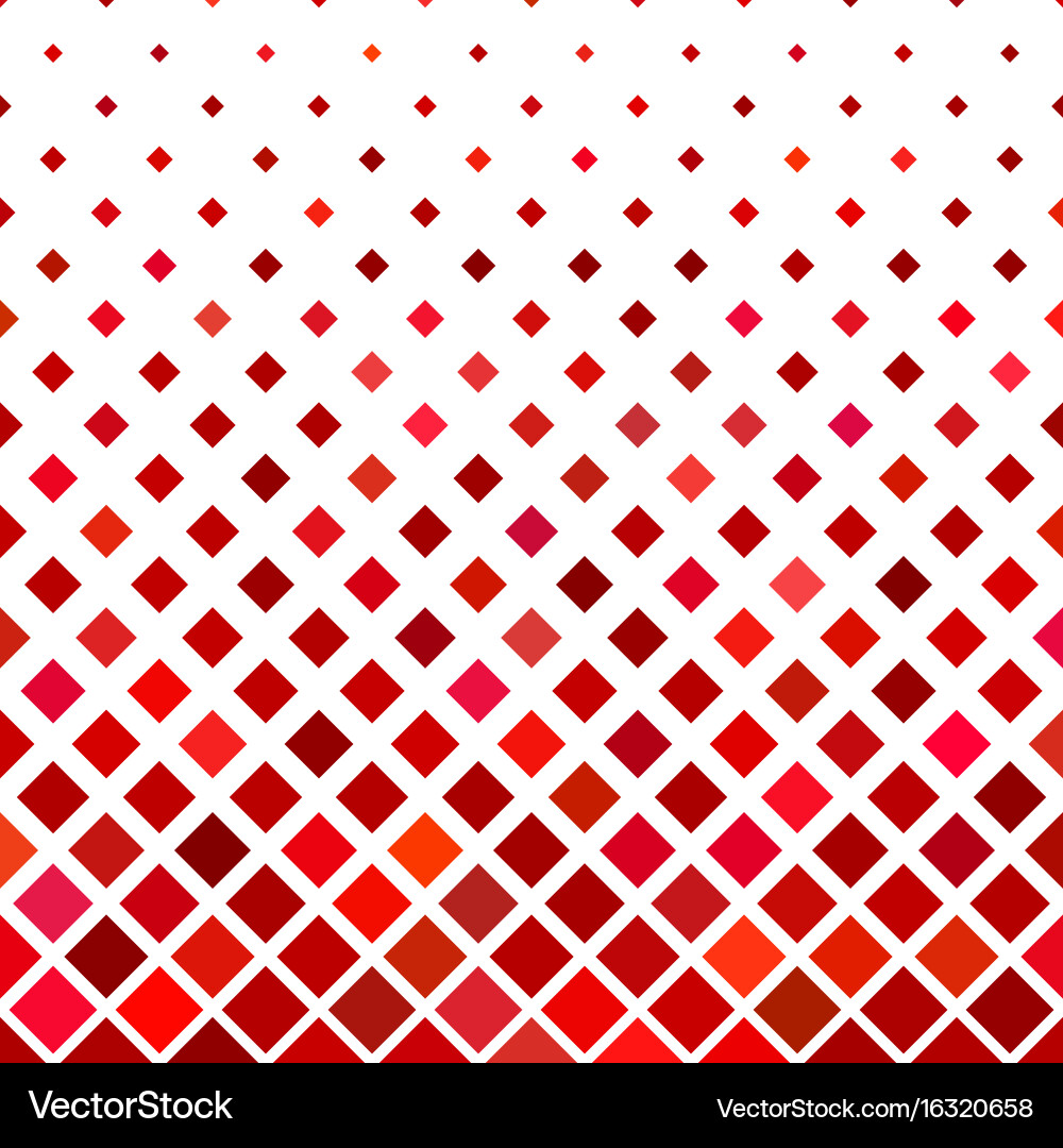 Red abstract square pattern background vector image