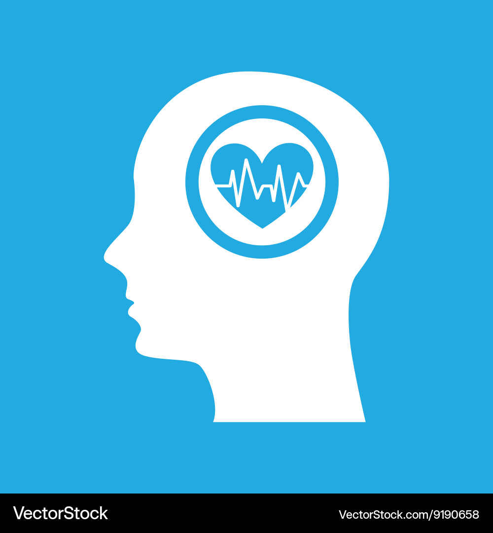 Thinking in medicine design Royalty Free Vector Image