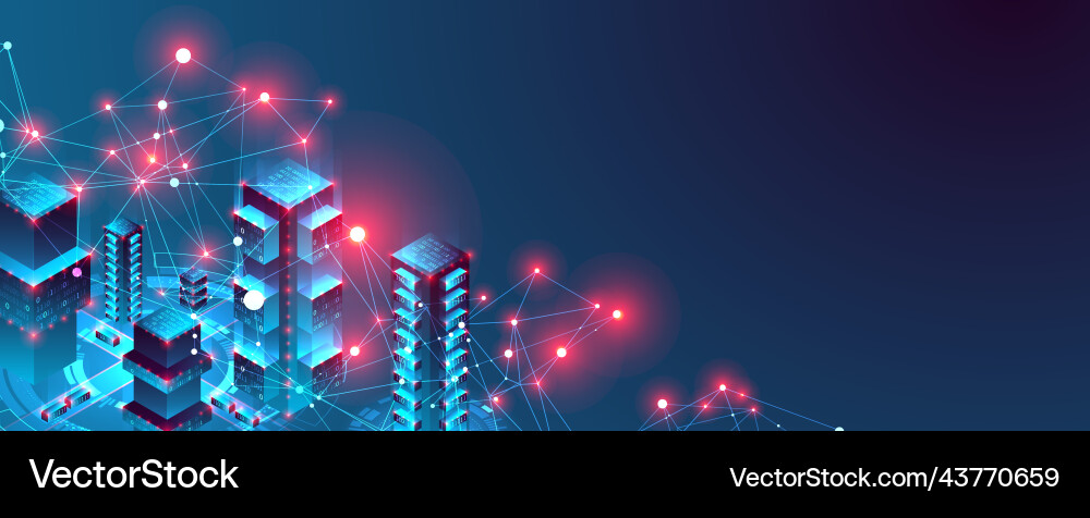 Big Data Cloud Processing Concept vector image