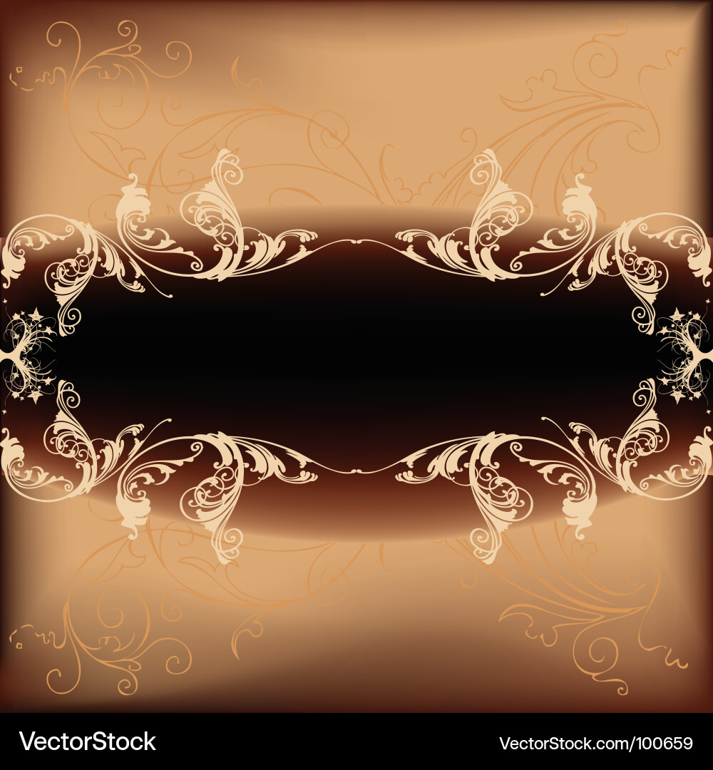 Elegante Scroll Muster Hintergrund Vektorbild