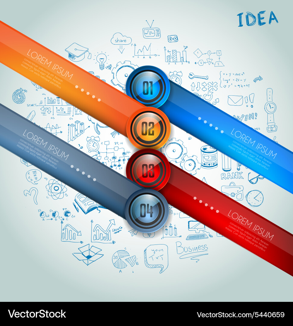 Infographics modern template to classify data vector image